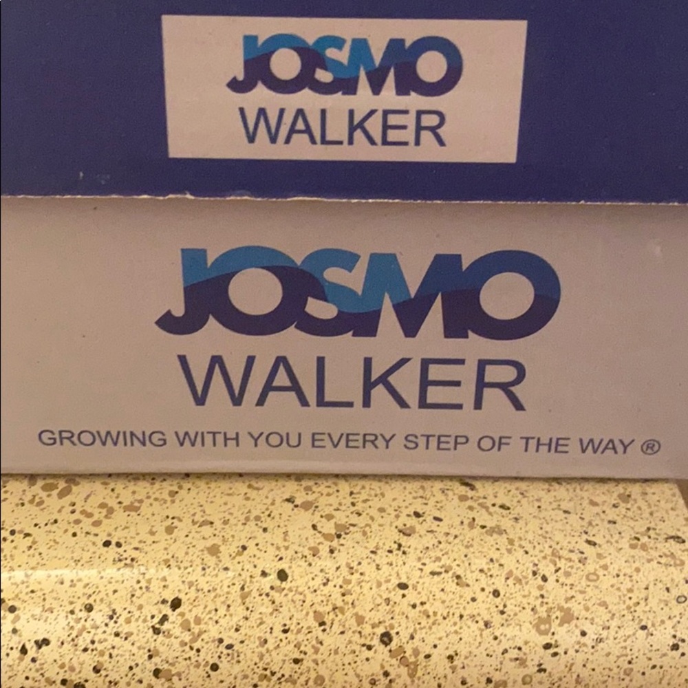 Josmo Black Ostich first walkers 4.5c